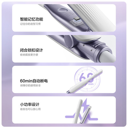 松下直发卷发两用mini直板夹女男士短发造型卷发棒HV23 - 图3