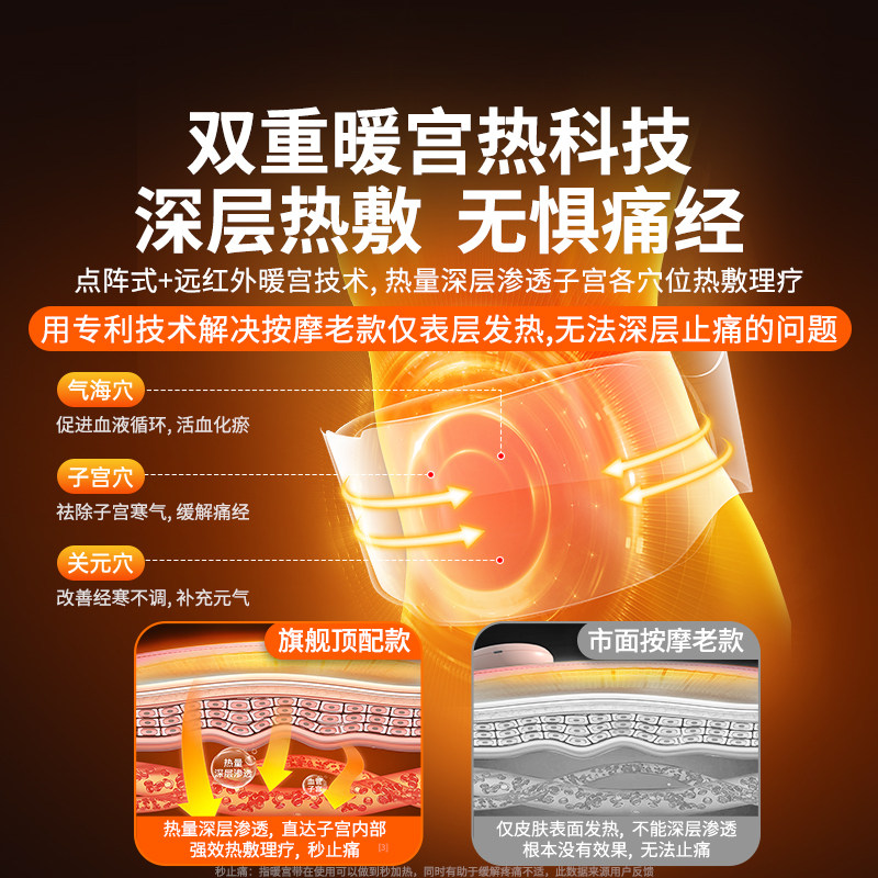 暖宫腰带大姨妈女生月经暖肚子疼缓解痛经宫寒暖宝宝护腰热敷充电