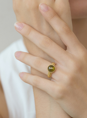 VEKE「清平调」戒指女轻奢复古精致简约百搭指环SR10427G