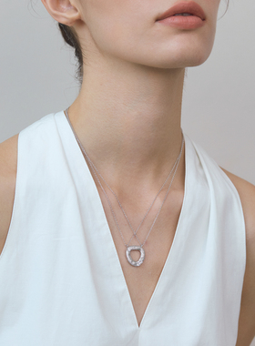 VEKE「陨星砂」锁骨链时尚高级感毛衣链超闪气质小众NC16545A