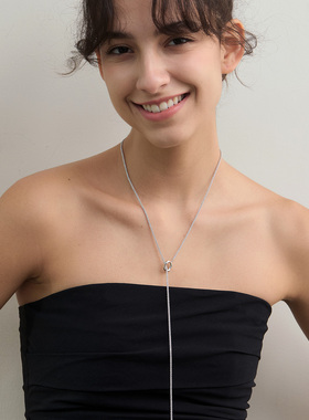 VEKE「流光」气质简约项链优雅通勤颈链百搭毛衣链女NC16622A