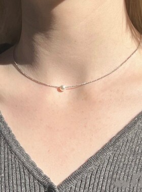 bm一颗珍珠项链女简约个性款