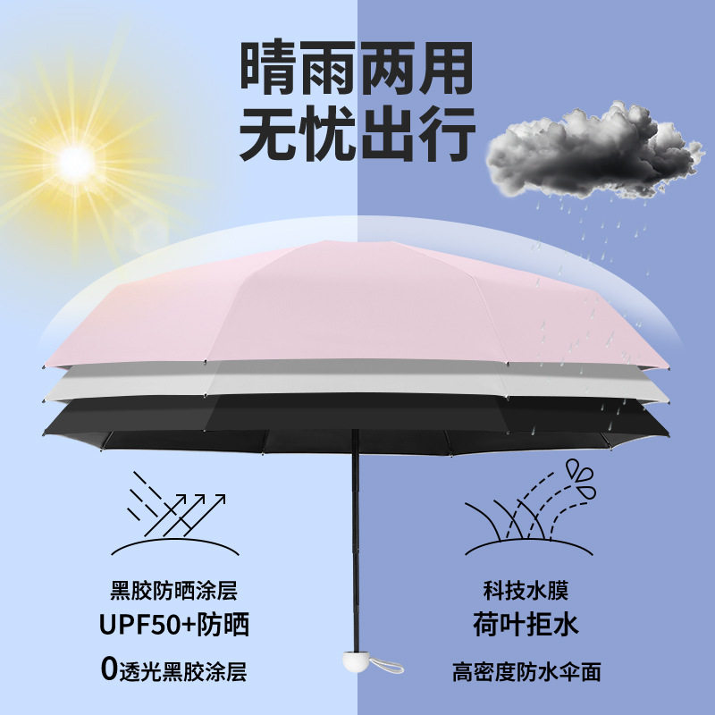 防晒伞新款女生便携学生全自动雨伞迷你抗风防风高颜值紫外线耐用,淘宝优惠券,粉丝福利购,淘宝优惠卷