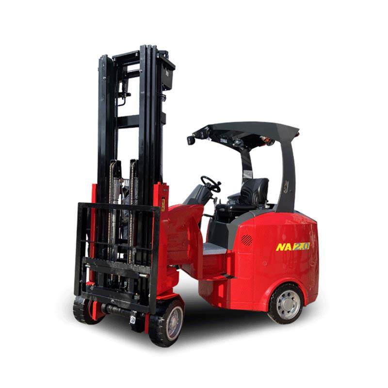NA2.0高位货架堆叠用窄通道三向叉车窄巷道铰接式叉车 - 图3