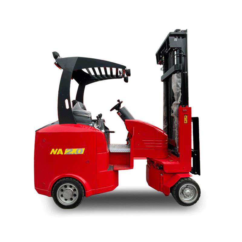NA2.0高位货架堆叠用窄通道三向叉车窄巷道铰接式叉车 - 图2