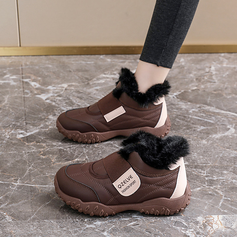 东北大棉鞋加绒加厚运动鞋女2025冬季新款防水抗寒防滑雪地棉短靴,淘宝优惠券,粉丝福利购,淘宝优惠卷