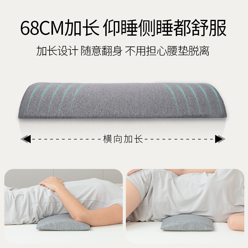 腰枕床上腰垫人体工学腰椎平躺睡觉神器睡眠垫腰腰突靠腰护腰腰托,淘宝优惠券,粉丝福利购,淘宝优惠卷