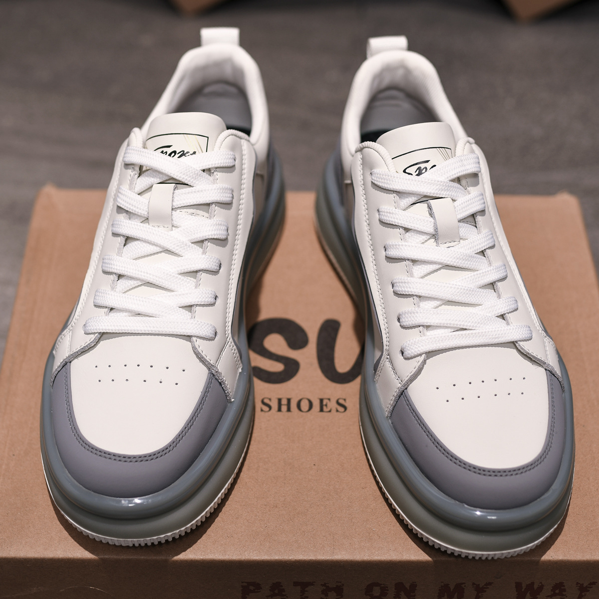 走索男款潮鞋男生运动鞋子百搭休闲板鞋男夏欧洲站潮流学生运动 - 图3