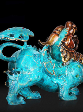 纯铜貔貅摆件招财客厅家居办公室