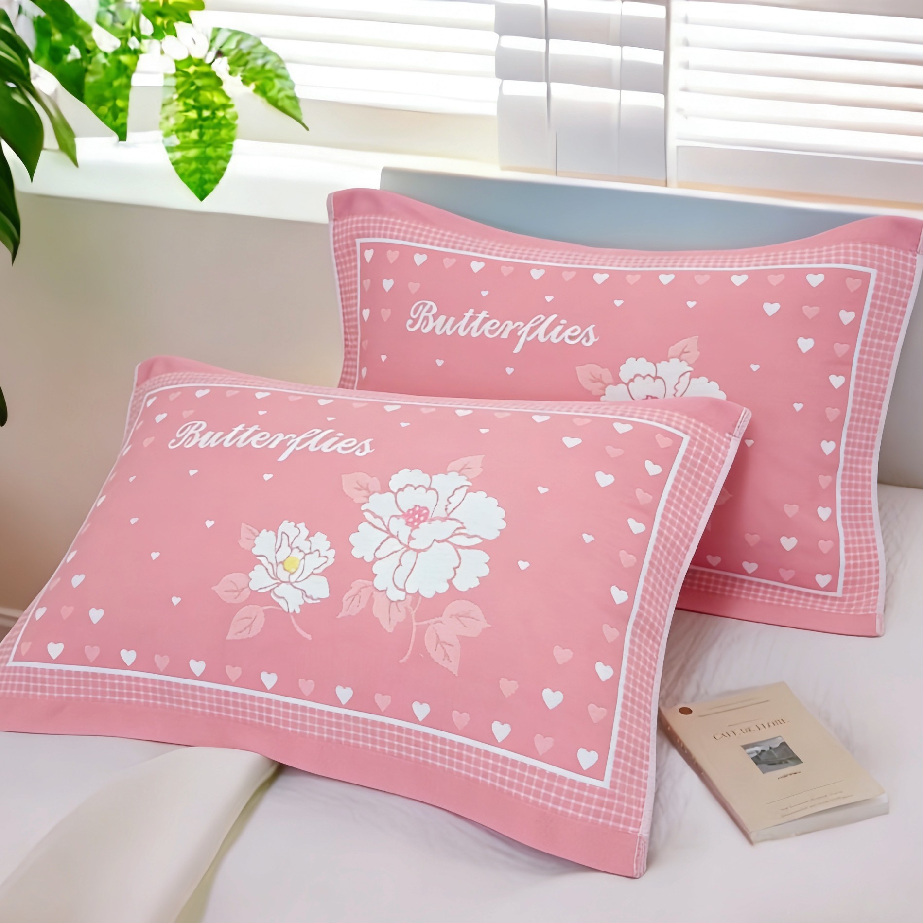 中号儿童纯棉纱布枕巾一对45*65柔软亲肤成人通用幼儿园枕头巾,淘宝优惠券,粉丝福利购,淘宝优惠卷