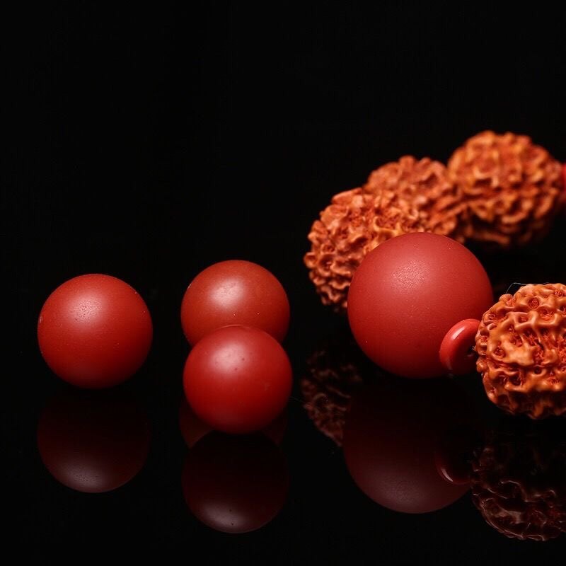 南红圆珠保山南红凉山宝山单珠圆珠散珠配珠多宝DIY文玩配饰,淘宝优惠券,粉丝福利购,淘宝优惠卷