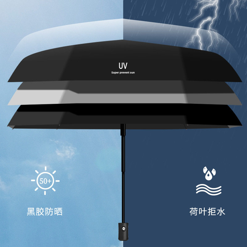 男士太阳伞新款女生便携学生晴雨伞小巧迷你加厚长柄两用商务全自,淘宝优惠券,粉丝福利购,淘宝优惠卷