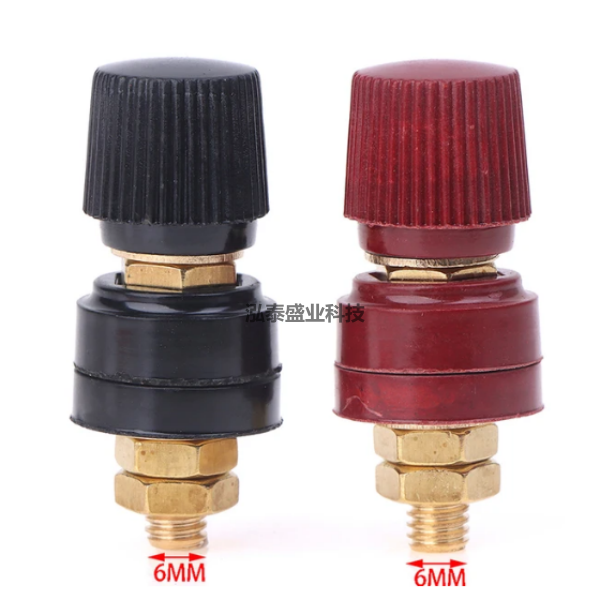 333/M6/555/M8纯铜芯接线柱汽油发电机逆变器锂电池电源端子红黑 - 图0