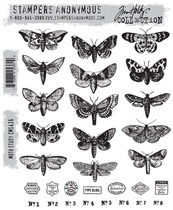 Tim Holtz CMS436 foam seal rubber stamp butterfly stampers