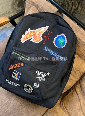 Travis Scott ts Cactus Jack Backpack嘻哈说唱书包双肩休闲背包