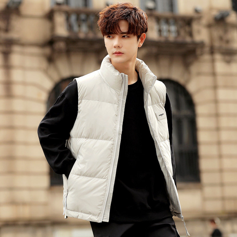 轻奢风ins港风短款立领羽绒马夹男休闲潮面包服保暖外套马甲背心,淘宝优惠券,粉丝福利购,淘宝优惠卷