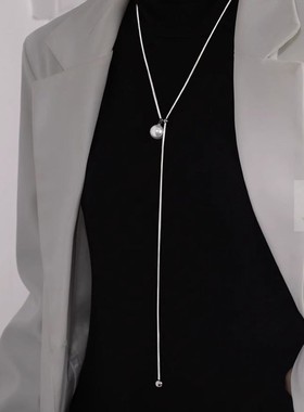 小姐姐珠珠长款毛衣链2025新款爆款轻奢气质时尚小众项链女配饰