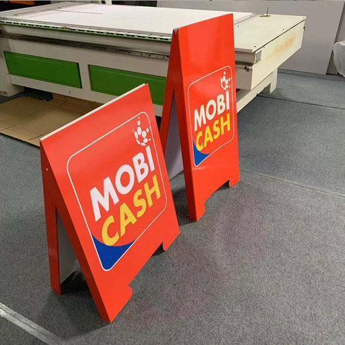 雪弗板双面架雕刻写真喷绘制作 户外广告异形k板加工雪弗板定做 - 图0