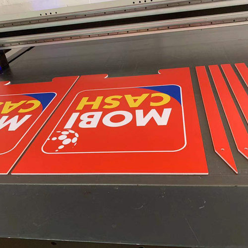 雪弗板双面架雕刻写真喷绘制作 户外广告异形k板加工雪弗板定做 - 图2