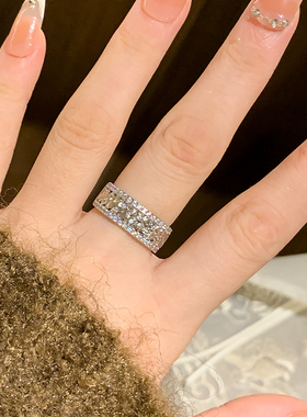 中古风镂空麦穗戒指女精致复古