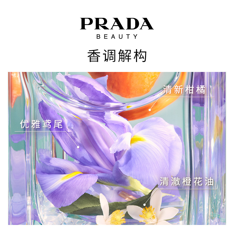 【会员加享购】Prada普拉达香水浮梦鸢尾体验香氛1.2ml单拍不发-图1