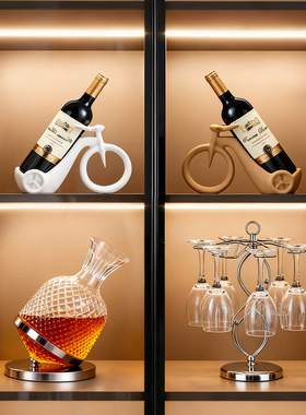 一眼心动！酒柜红酒架摆件