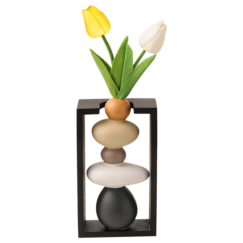 创意简约陶瓷花瓶客厅插花斗柜摆件石来运转家居玄关餐桌装饰品,淘宝优惠券,粉丝福利购,淘宝优惠卷