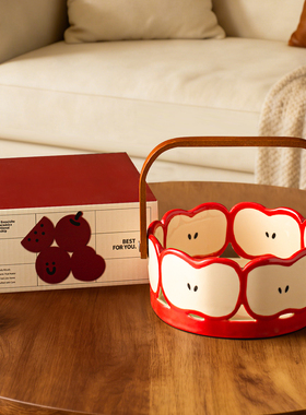 创意高颜值陶瓷大容量手提篮