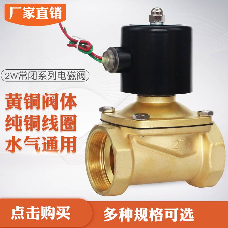 geerte/格尔特2W-500-50全0铜电磁阀寸放水阀耐高温2G2″ 22-图3