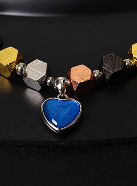 天然陨铁原创设计天铁手链女