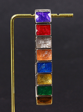 手排陨铁彩虹色手链手串