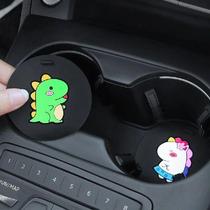 Cartoon Cute Dinosaur Unicorn Silicone Coaster for Car