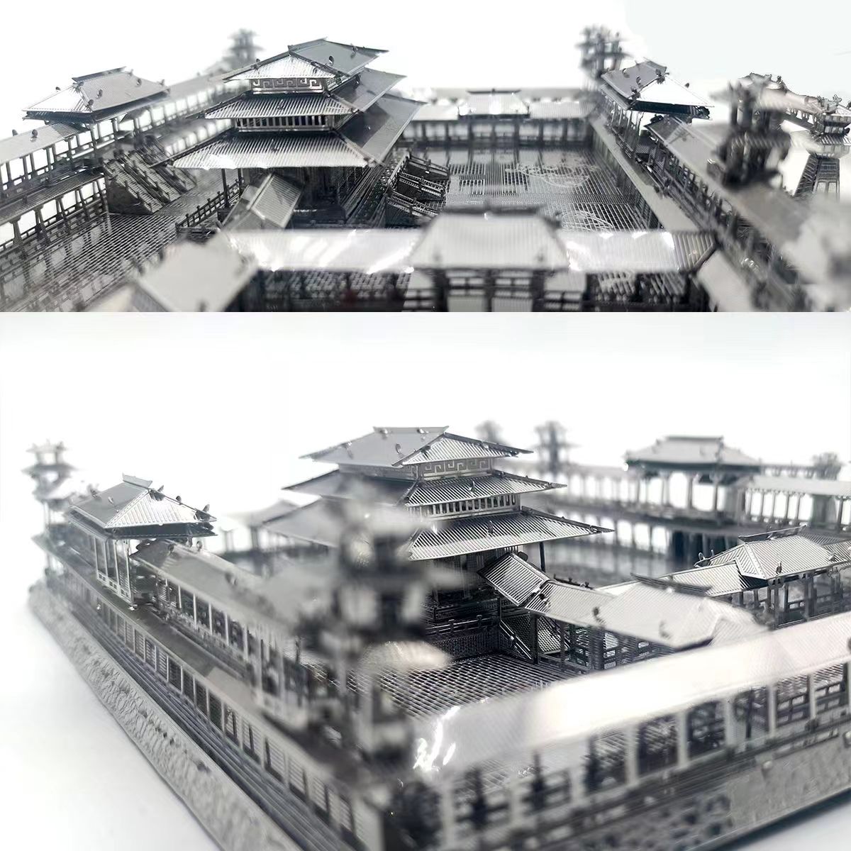 未央宫 3D立体金属建筑拼图DIY手工制作益智拼装模型玩具小摆件 - 图1