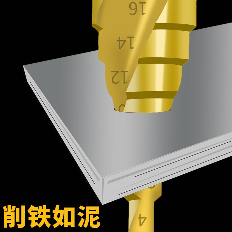 不锈钢金属专用开孔器宝塔钻头多功能打孔阶梯钻扩孔万用超硬