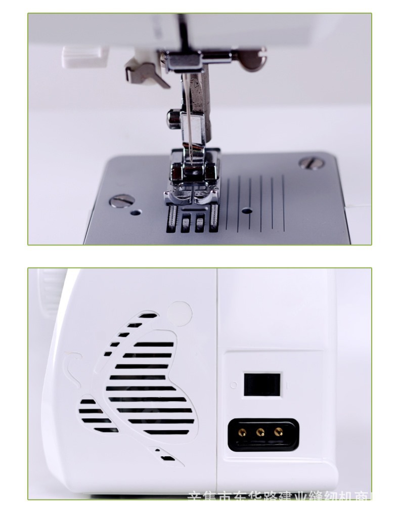 蝴蝶牌JH5823A家用多功能电动锁边包边锁眼绣花吃厚缝纫机缝纫机-图1