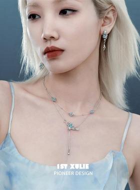 灵龙纯银双层项链新中式原创小众设计新款锁骨链不掉色