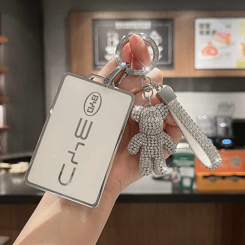 比亚迪汉EV钥匙套秦plus唐dmi宋L元Pro秦L海豹海豚海鸥海狮07车扣 - 图3