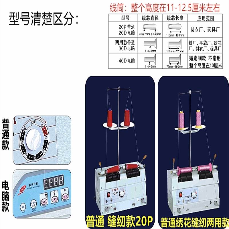 电脑自动分线机绕线器服装缝纫玩具厂电脑绣花厂分线绕线卷线机 - 图0