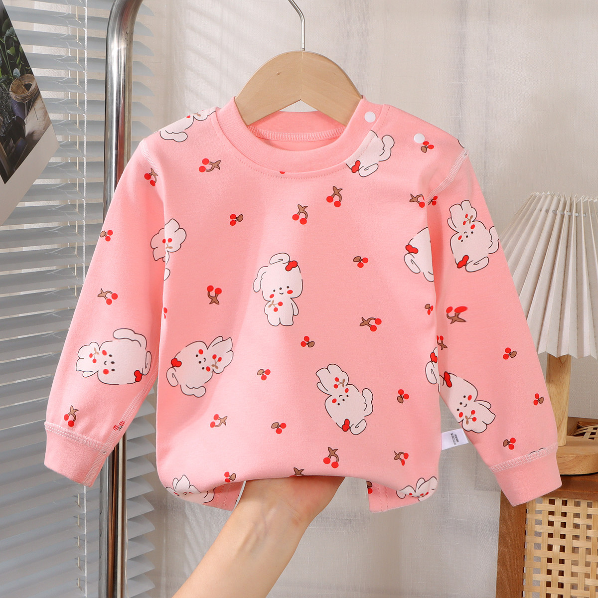 无骨圆领款纯棉秋衣无痕上衣打底衫宝宝套头睡衣男童女童春秋款,淘宝优惠券,粉丝福利购,淘宝优惠卷