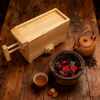 Hand-pulled wooden stove tea heating set tea warmer