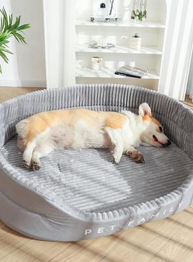 狗窝四季通用大型犬金毛狗床大狗夏季柯基狗狗睡垫狗屋狗垫子夏天