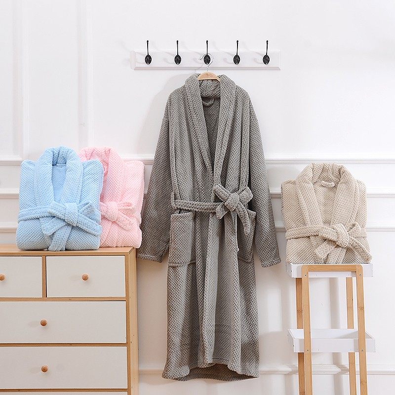 加长款家用浴袍吸水亲肤浴巾长款睡衣珊瑚绒男女四季洗澡浴袍,淘宝优惠券,粉丝福利购,淘宝优惠卷