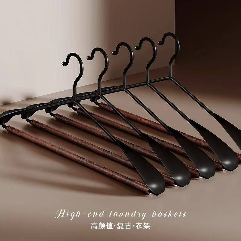 高端轻奢实木铁艺衣架衣柜衣帽间专用加粗木质晾衣挂宽肩无痕衣撑,淘宝优惠券,粉丝福利购,淘宝优惠卷