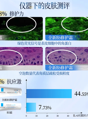 理肤泉B5多效修复霜舒缓泛红保湿滋润补水面霜乳液官方正品40毫升