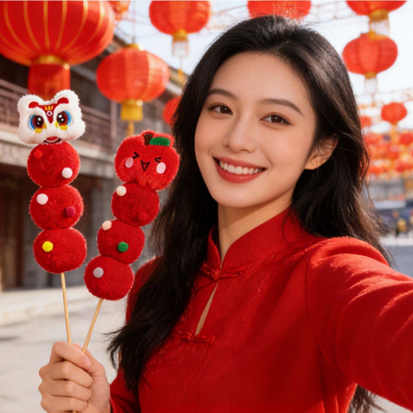 2026新年春节糖葫芦串儿童拍照道具居家装饰用品新年礼物跨年礼品,淘宝优惠券,粉丝福利购,淘宝优惠卷