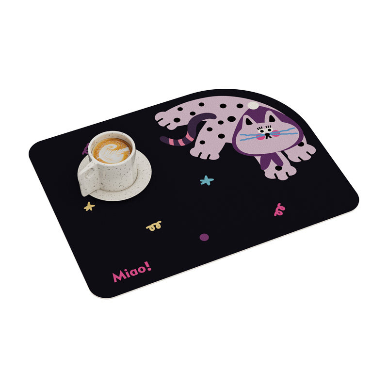 波点猫波普风厨房台面沥水垫吸水垫洗手台吧台垫碗盘隔热吸水餐垫,淘宝优惠券,粉丝福利购,淘宝优惠卷