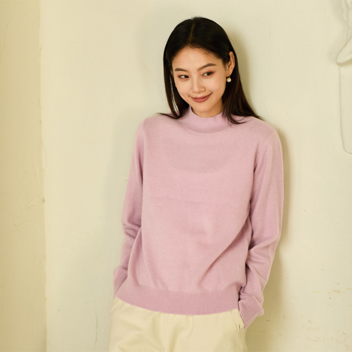 无色无味无色无味女士纯山羊绒打底衫内搭毛衣纯色羊毛衫保暖上衣,淘宝优惠券,粉丝福利购,淘宝优惠卷