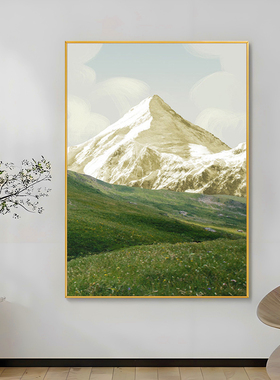 装饰画手绘油画客厅玄关立体风景