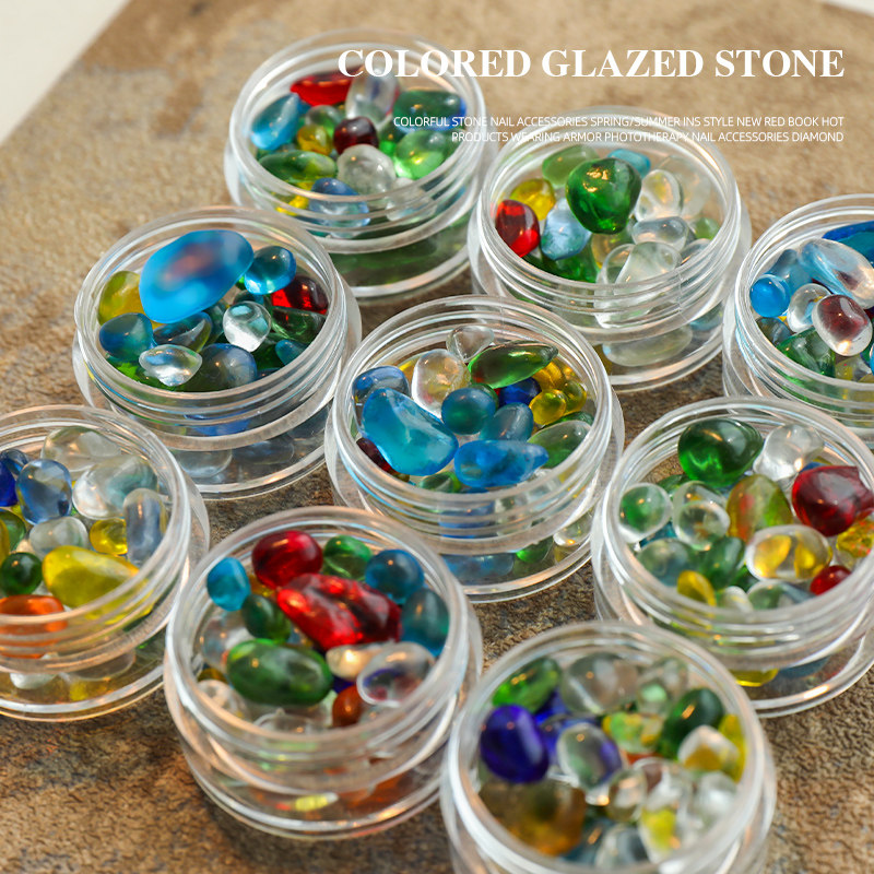 Limitpretty彩色琉璃石美甲饰品春夏ins小红书爆款穿戴甲指甲装饰,淘宝优惠券,粉丝福利购,淘宝优惠卷