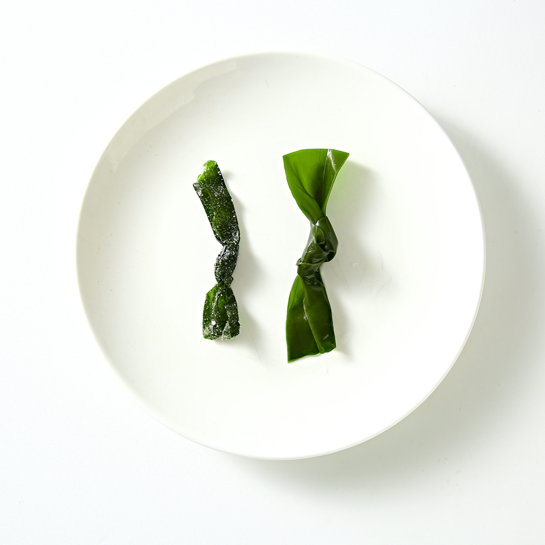 八仟藻盐渍海带结500g大连海带新鲜昆布商用火锅关东煮食材海带结